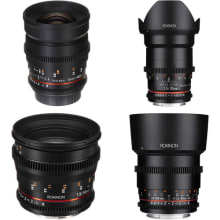 Product image of Rokinon 24, 35, 50, 85mm T1.5 Cine DS Lens Bundle for Canon EF Mount four-pack
