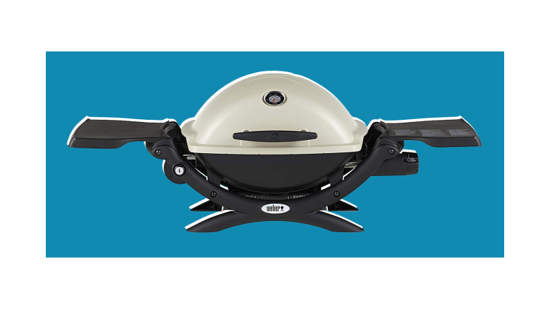 A Weber portable grill.