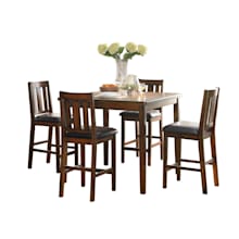 Product image of Raymour & Flanigan Normand 5-Piece Counter Height Dining Set