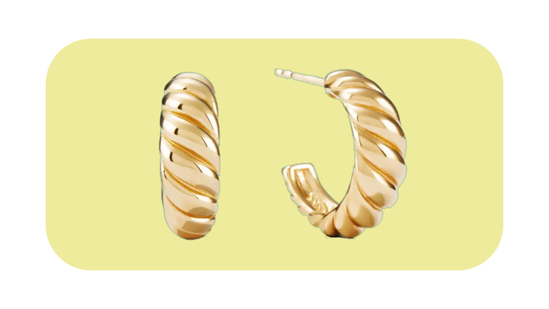 Mejuri Croissant Dôme earrings