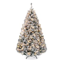 Product image of Best Choice Products Pre-Lit Snow Flocked Artificial Pine Christmas Tree 