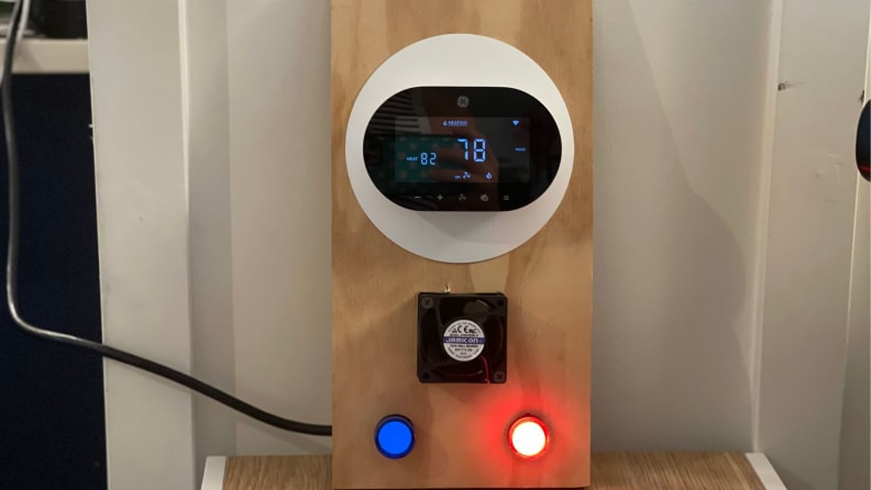 Testing the Cync Smart Thermostat on a thermostat testing rig