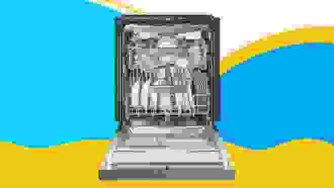 Silver dishwasher from Samsung