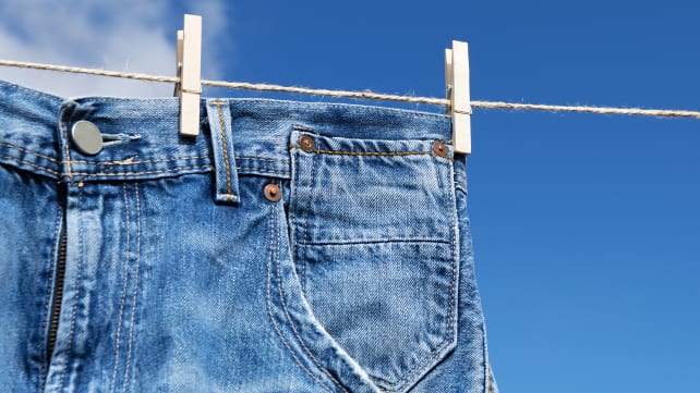 Jeans On A Clothesline