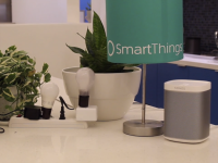 The Amazon Echo with SmartThings-compatible products