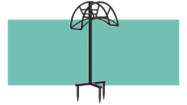 Product shot of the TomCare Garden Detachable Metal Water Hose Hanger.