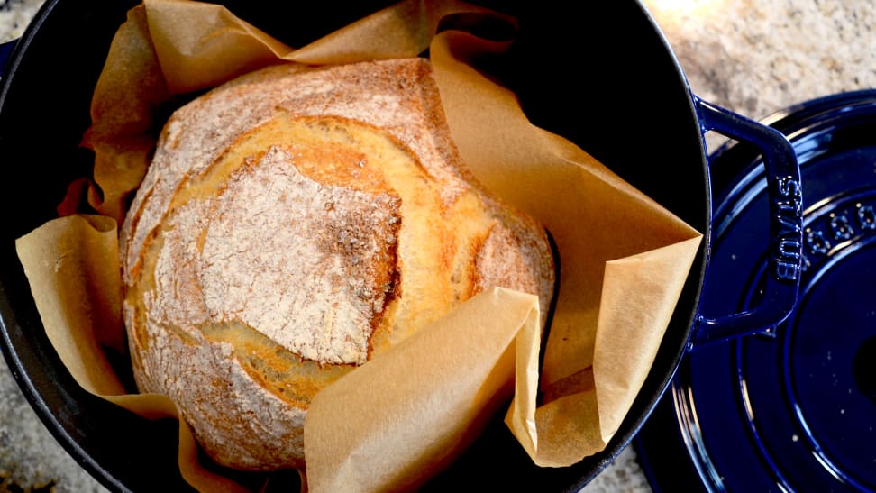 Sourdough Bread with Starter in a Dutch Oven