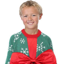 Product image of Kids Ugly Sweater Gift Wrap Present Sweatshirt