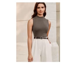 Product image of Womens Wool Blend Mock Tank