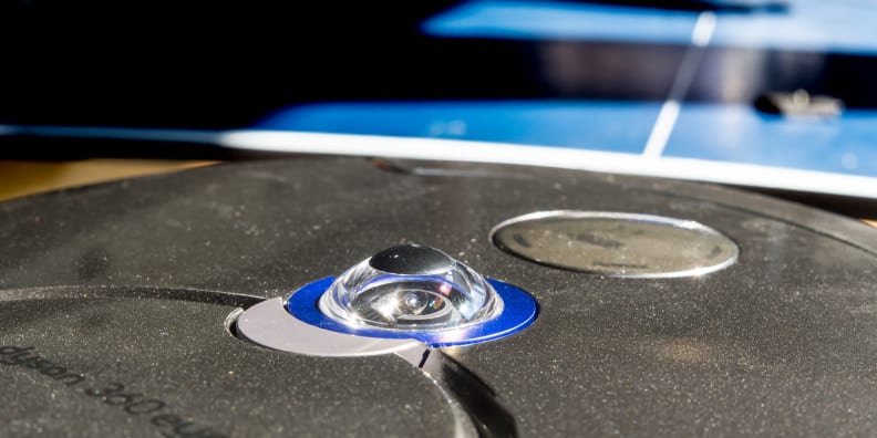 The titular 360 Eye is a panoramic camera located on the top of the unit.