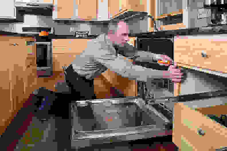 Installing a dishwasher