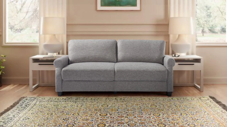 This small, classic sofa comes at a super affordable price.