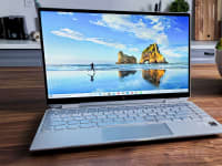 HP Spectre x360 on a kitchen island