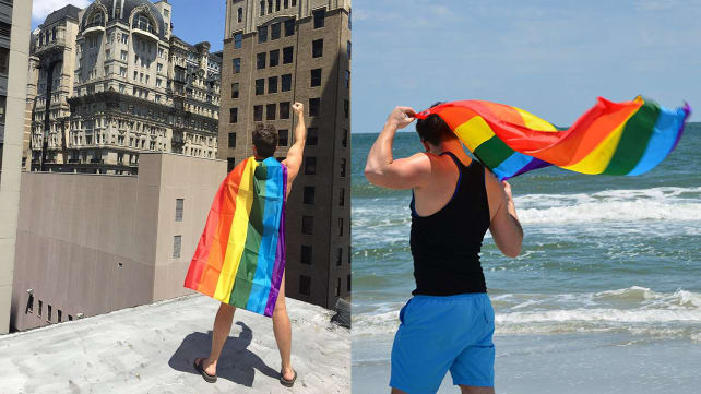 FreedomCapes Rainbow flag cape