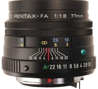 Product Image - Pentax smc Pentax FA 77mm f/1.8 Limited