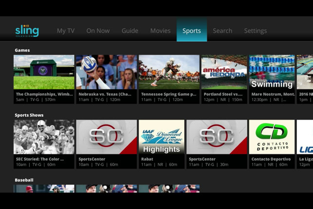 Live sports