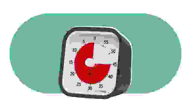 A small visual timer clock.