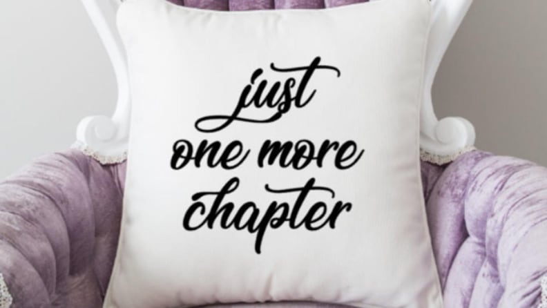 A cozy pillow to nap on between page-turners.