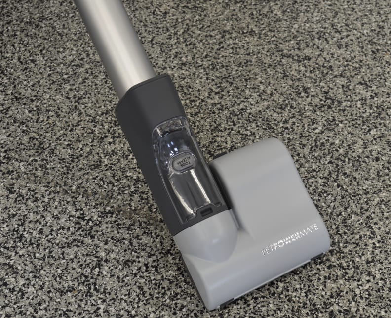 Many vacuums include a mini brush head. The example shown here specializes in pet hair removal.