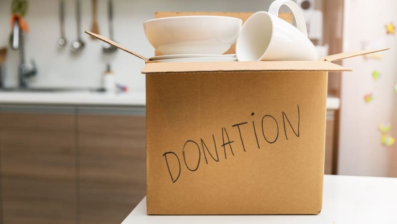 Donated kitchen goods