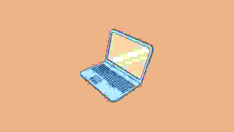 an illustration of a laptop