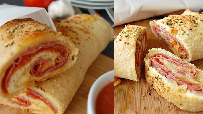 Ham and Cheese Stromboli