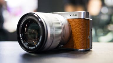 The Fujifilm X-A2 mirrorless camera