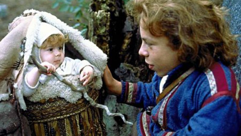 A quest to return a baby with magical powers are the basis for this engaging film.