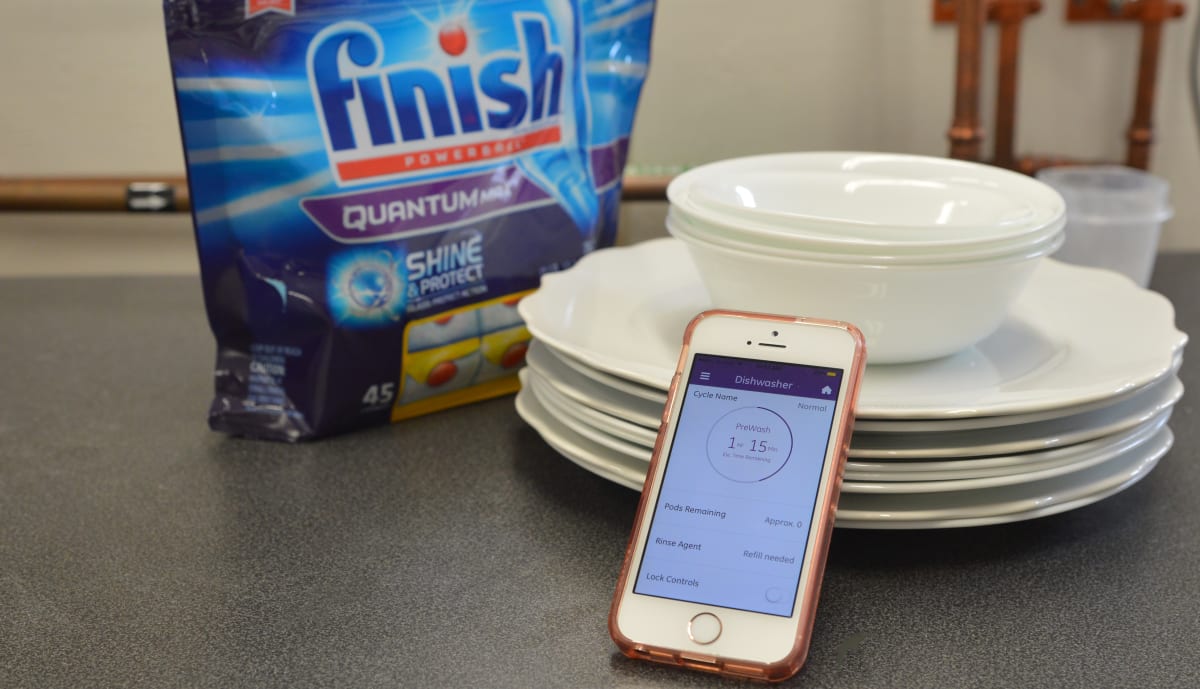 connected dishwasher