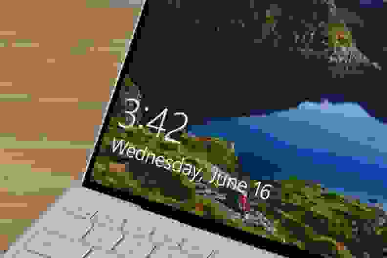 Close up of a laptop screen