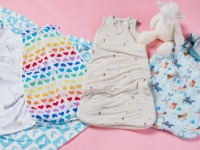 Baby sleep sacks from Halo, Primary, Kyte Baby, and LouLou Lollipop