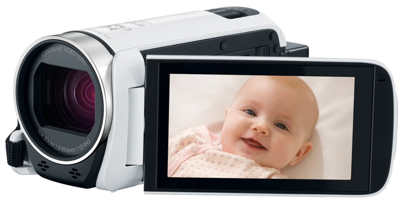 The Vixia R600 is the only model available in white.