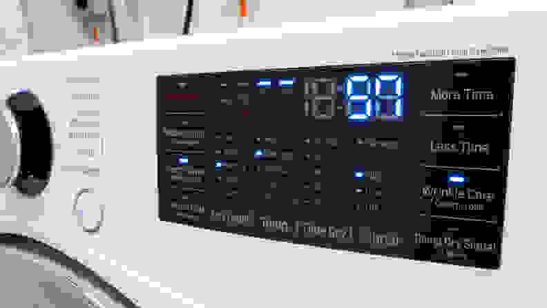 The control panel of the DLEX3700W