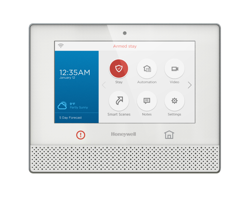 The Lyric home security interface.