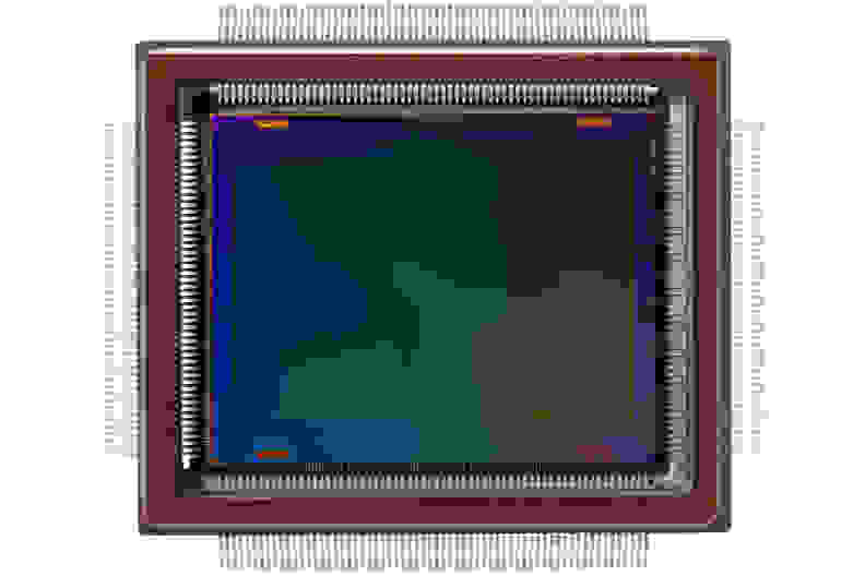 A manufacturer-supplied render of the Canon 250 megapixel APS-H CMOS sensor.