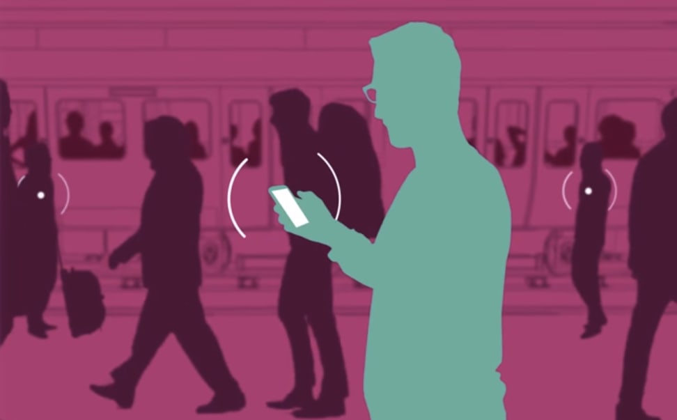 Using WiFi Aware in a crowded subway station