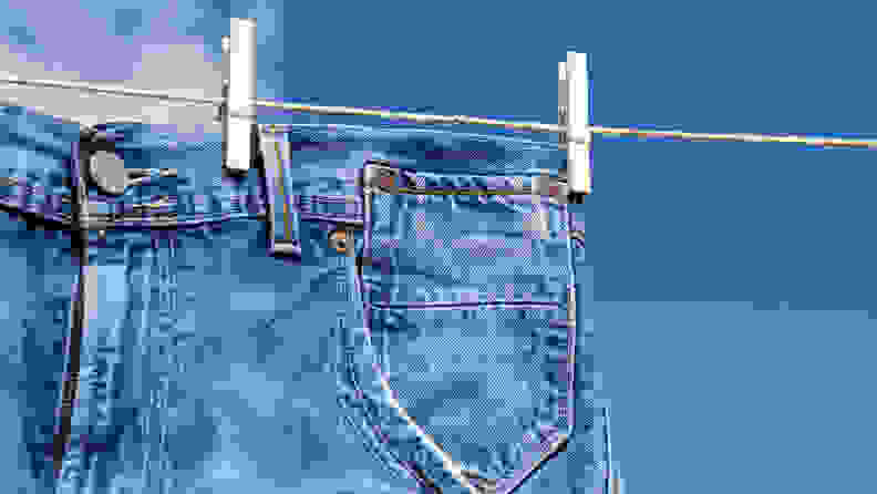 Jeans On A Clothesline