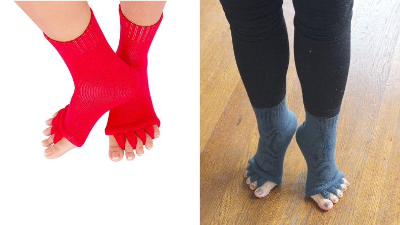Triim Fitness Toe Separator Yoga Gym Socks