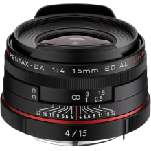 HD Pentax 15mm f/4 Limited Lens
