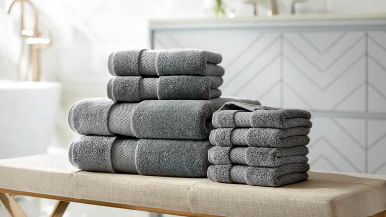 Gray towels