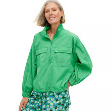 Product image of Nylon Packable Long Sleeve Half Zip Jacket
