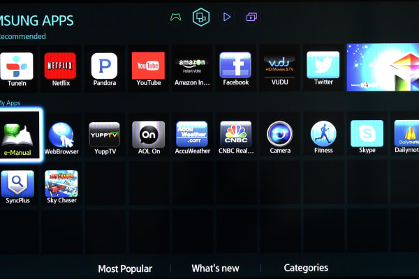 There are plenty of apps to choose from on Smart Hub.
