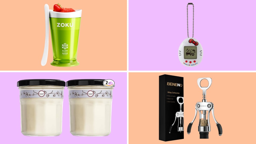 Zoku Slush and Smoothie maker, Tamogatchi, Aromatherapy candles, wine opener