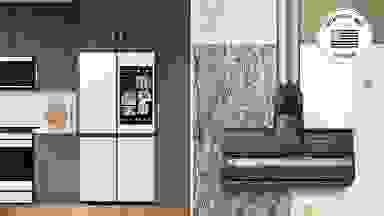 Samsung Bespoke fridge and Samsung Jet 75 vacuum