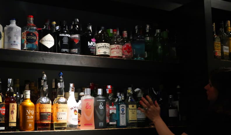 Wall of gins