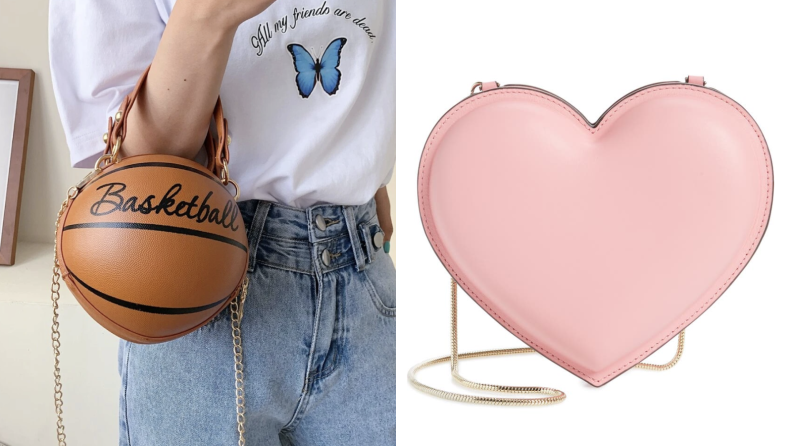 Basketball bag and heart purse