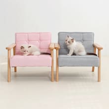 Product image of Wood Backrest Cat Sofa Chair