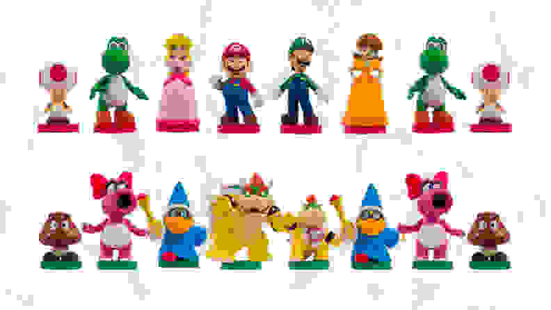 Super Mario chess set