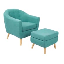 Product image of Rockwell Accent Chair and Ottoman Set