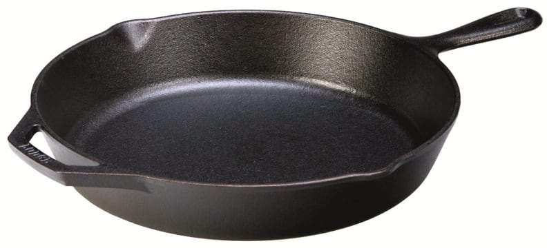 Enameled Cast Iron Skillet Deep Sauté Pan with Lid, 12 Inch, Duke Blue,  Superior Heat Retention 